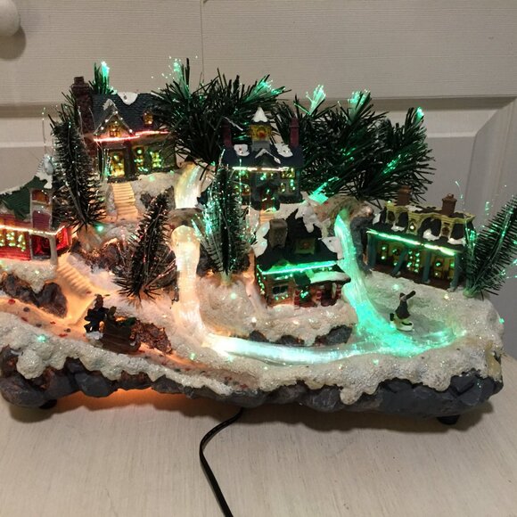 Christmas Fiber Optic Color Changing Christmas Village w/Box   Target Brand - Picture 1 of 12